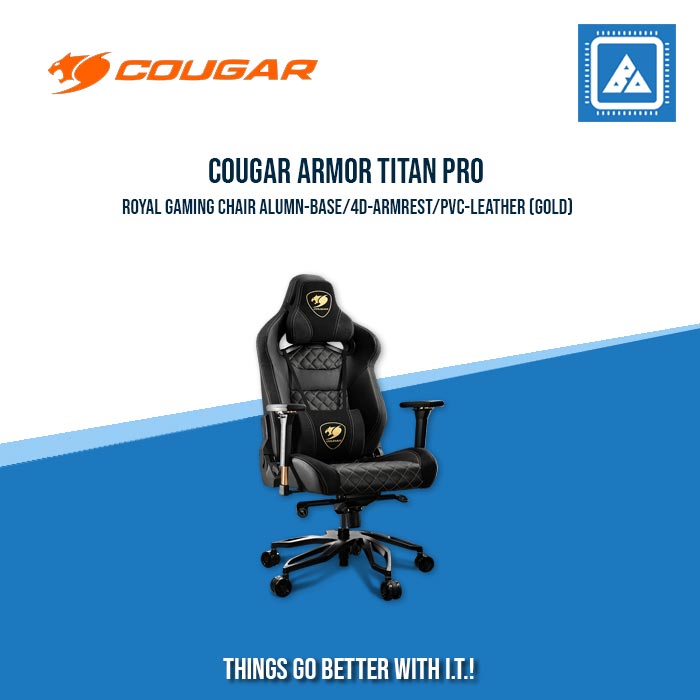 COUGAR ARMOR TITAN PRO GAMING CHAIR ALUMN-BASE/4D-ARMREST/PVC-LEATHER COUGAR ARMOR TITAN PRO GAMING CHAIR ALUMN-BASE/4D-ARMREST/PVC-LEATHER